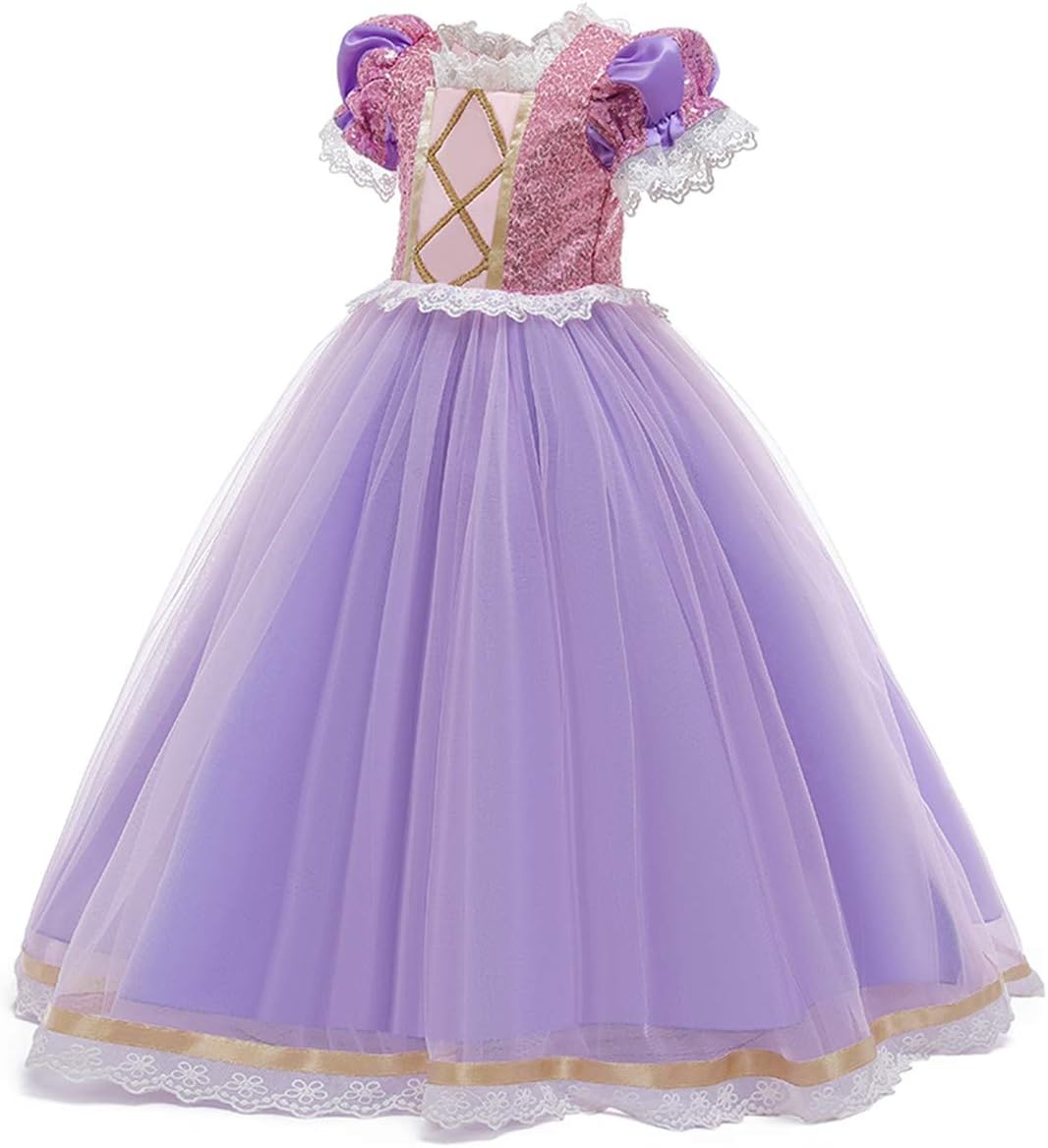MYRISAM Sofia The First Rapunzel Princess Halloween Costume Dress