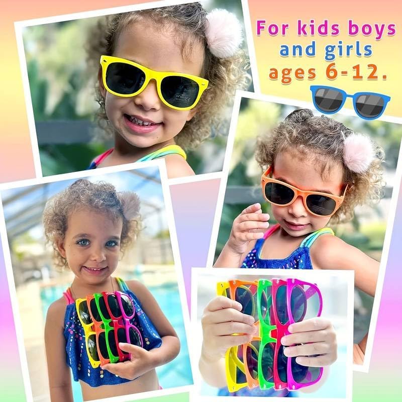 Boolavard Nerd Glasses Fake Fashion Glasses Halloween Costume for Kids