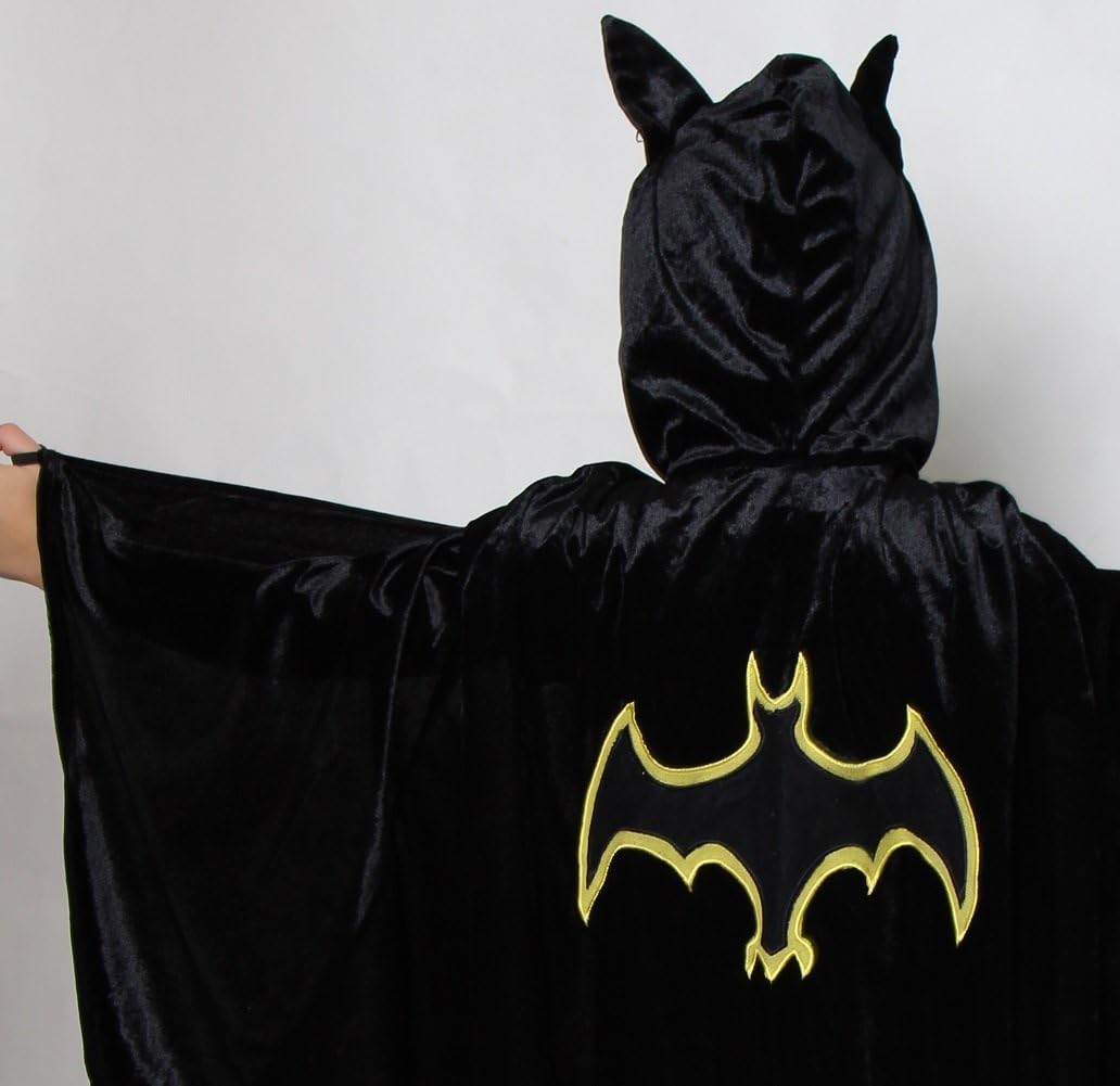 Make Believe - Halloween Costume for Girls - Black Bat Cloak