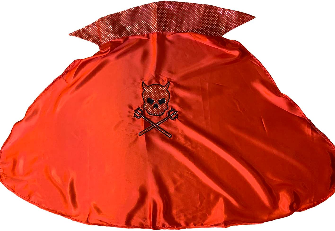 Get a hold of the Kids Red Devil Satin Cape