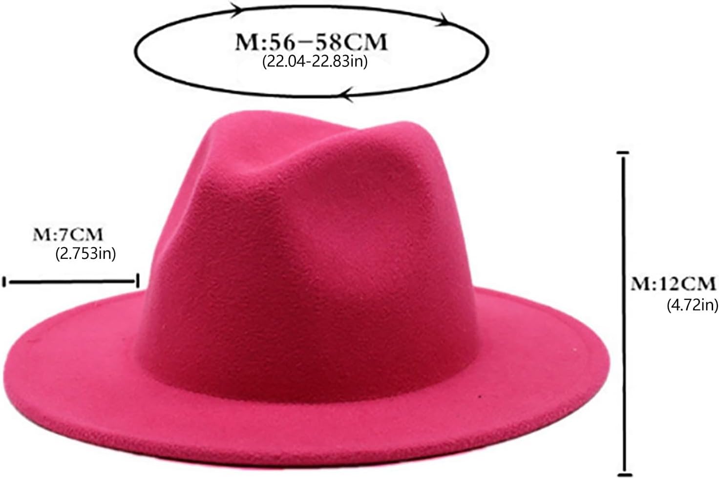 Adjustable Wide-Brim Fedora Hat for Kids