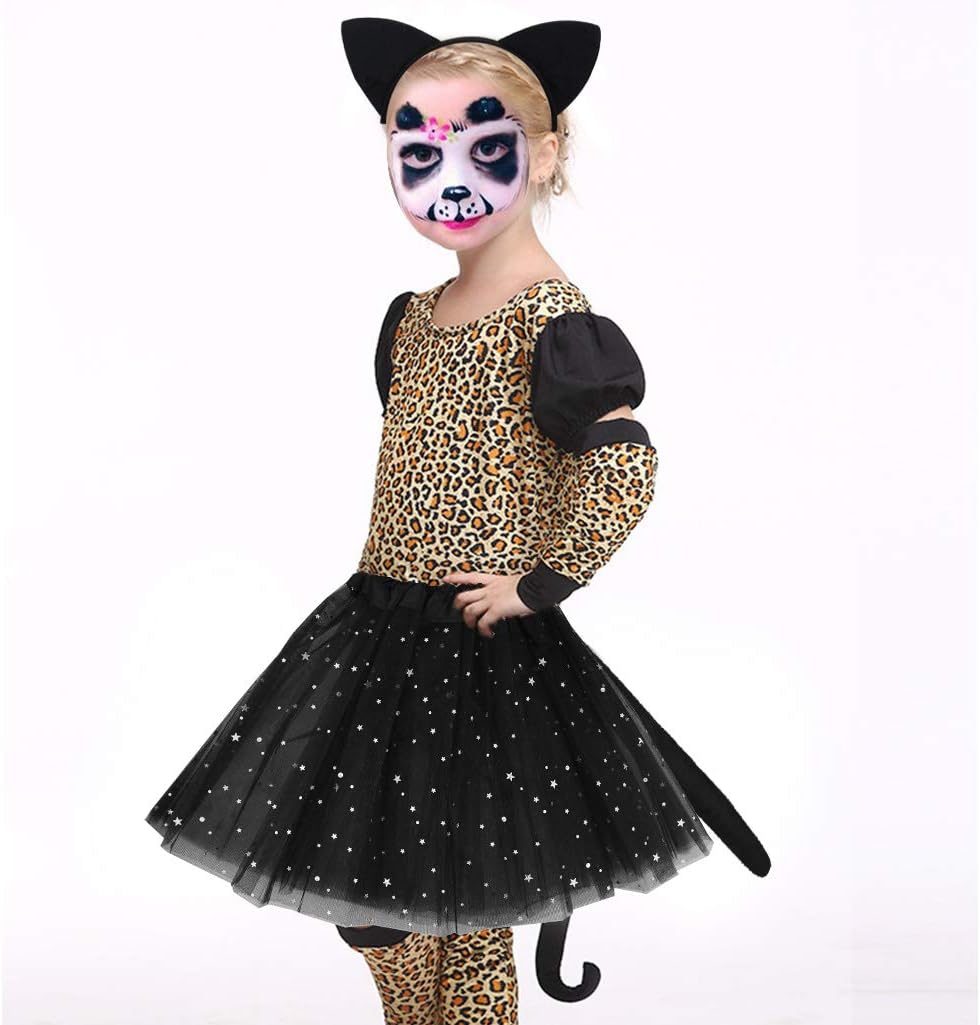 Adorable Black Cat Costume Set for Kids Halloween More