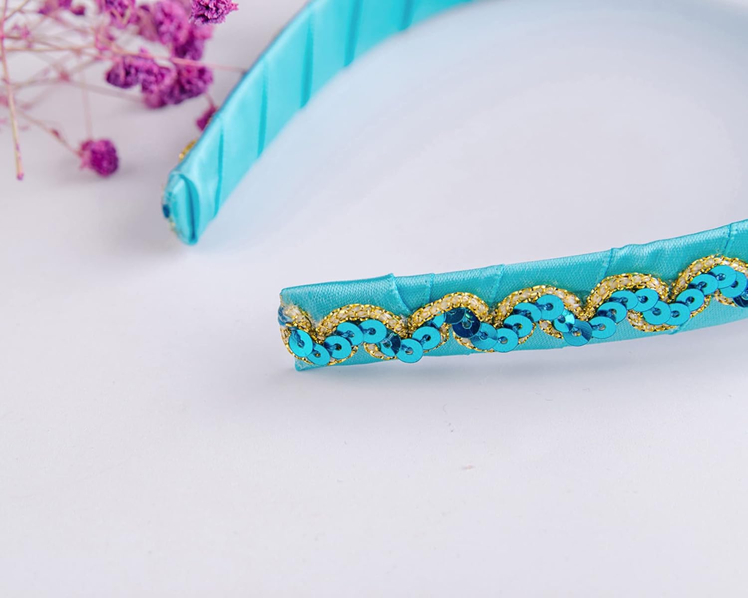 Adorable Princess Headband worn as a Halloween costume