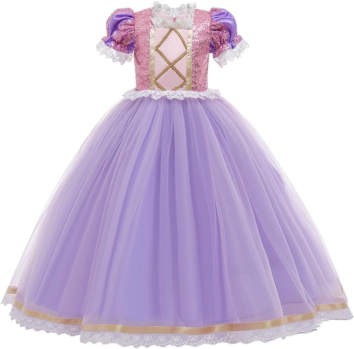 MYRISAM Sofia The First Rapunzel Princess Halloween Costume Dress