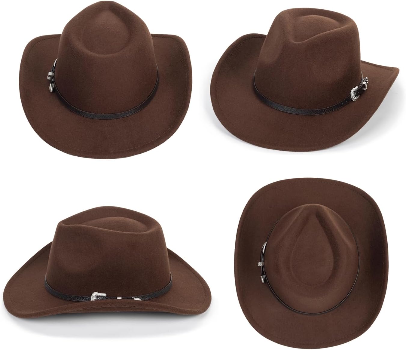 Kids Wide-Brim Western Cowgirl Hat by Vikodah