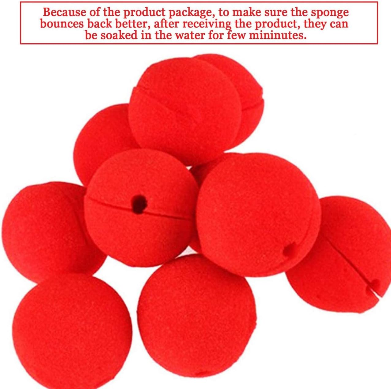 35-Piece clown nose with bulk for parties costumes