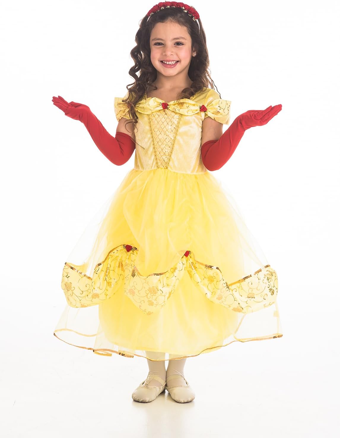 Little Adventures Super Soft Kids Costume Gloves for Princesses