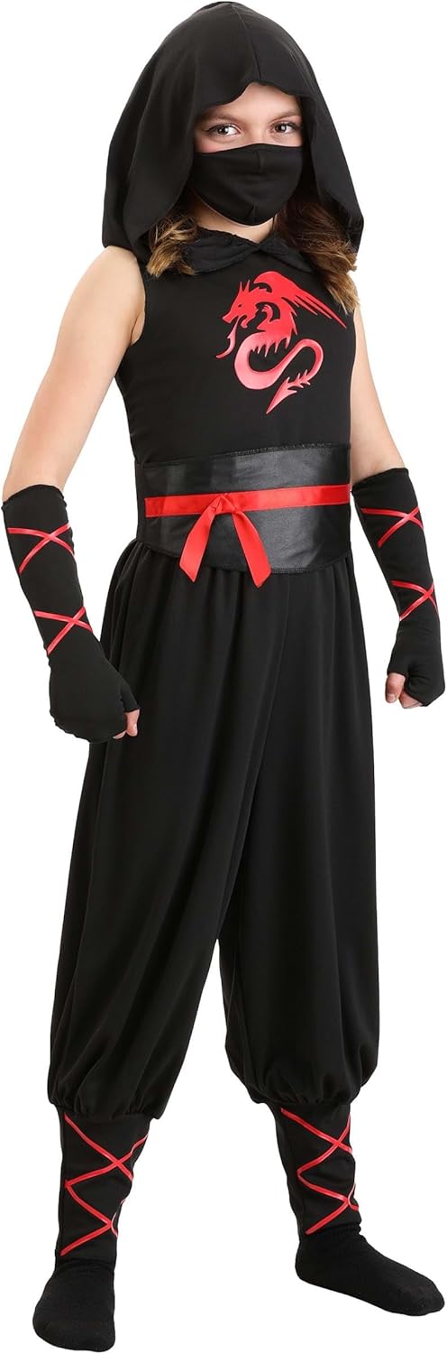 Muscle Black Ninja Costume Ninja for Girls