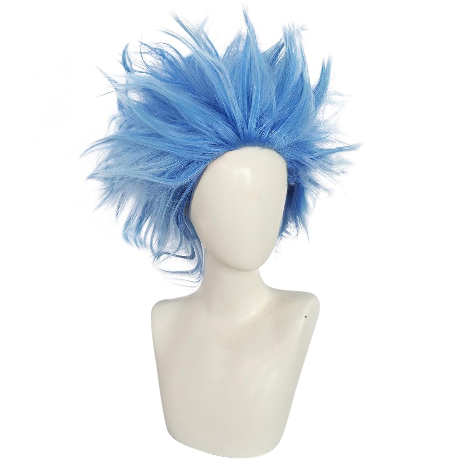 Distinct Blue Anime Wig for Cosplay Halloween Party and More