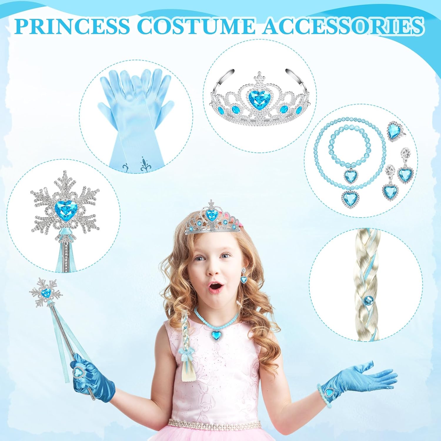 Princess Dress Up Set 8 Pieces