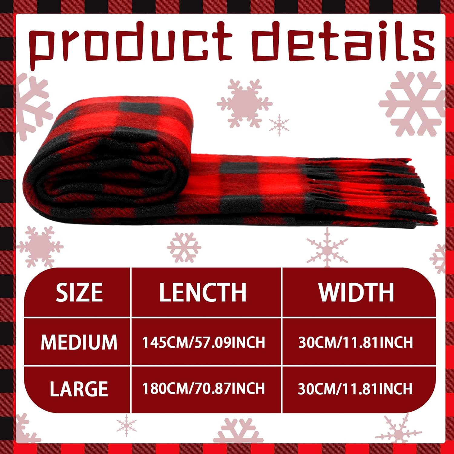 Bencailor 4 Pcs Kids Winter Scarf