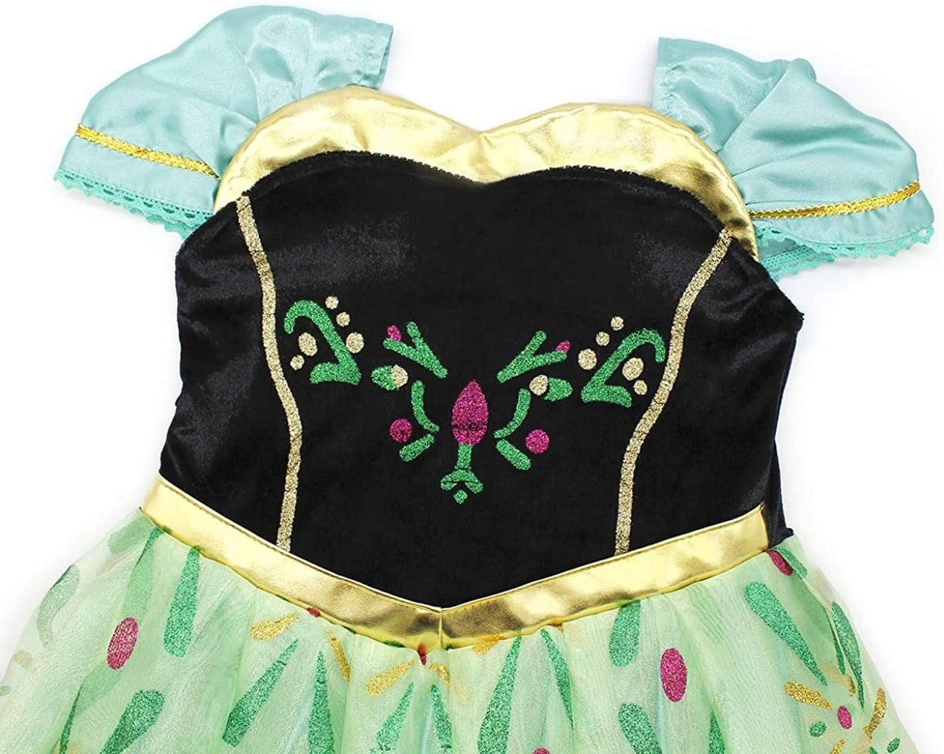 Green Girls Cosplay Dance Dress Princess Costume Ready to Glow