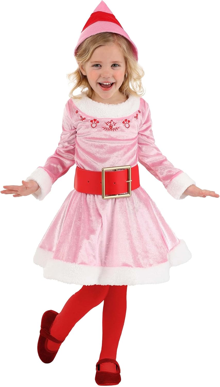 Fun Toddler Christmas Elf Dress-Up Costume for Girls
