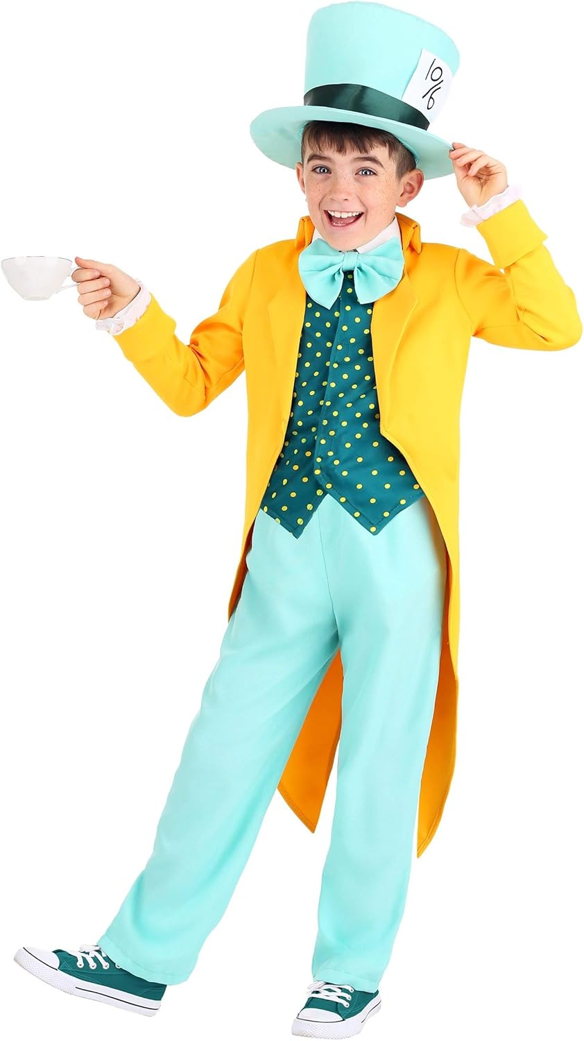 Childs Bright Mad Hatter Costume