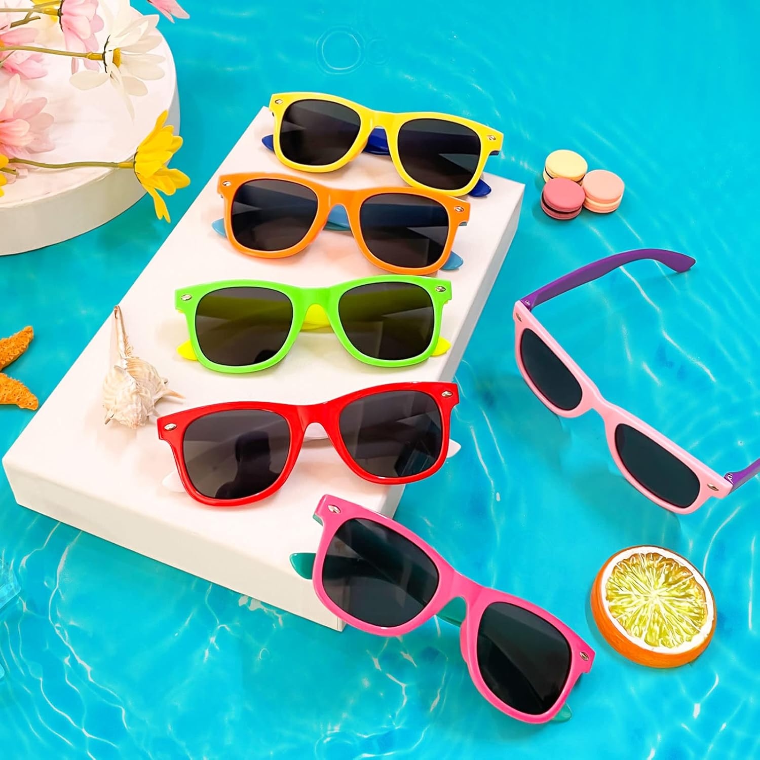 Matcheck Kids Square Sunglasses - Unique Stylish for 3-8