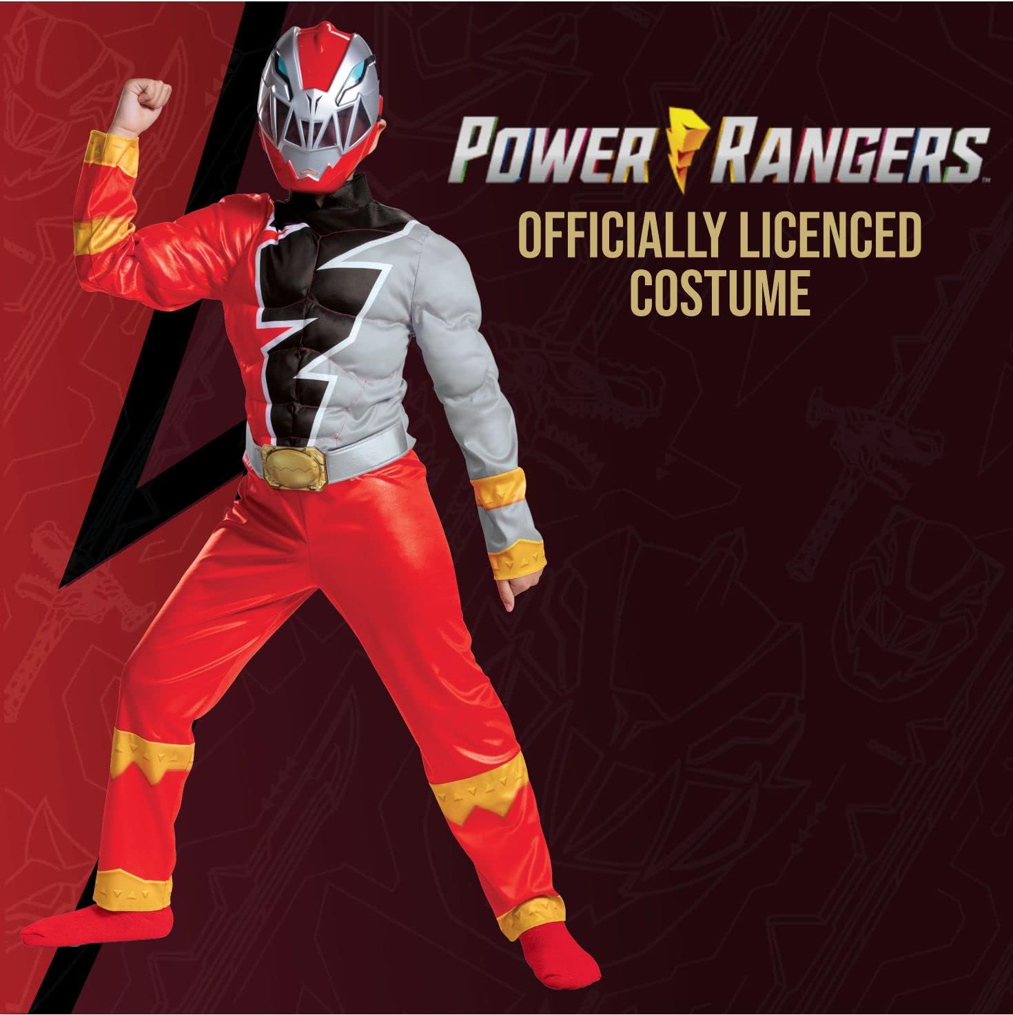 Red Ranger Muscle Costume for Kids