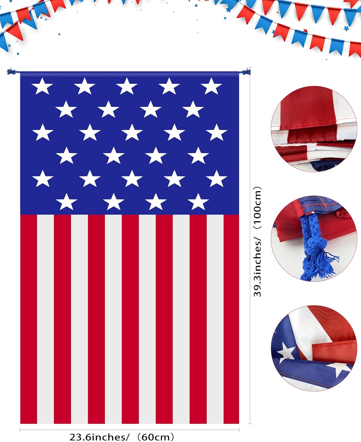 BleSky 4th of July Kids American Flag Costume Cape