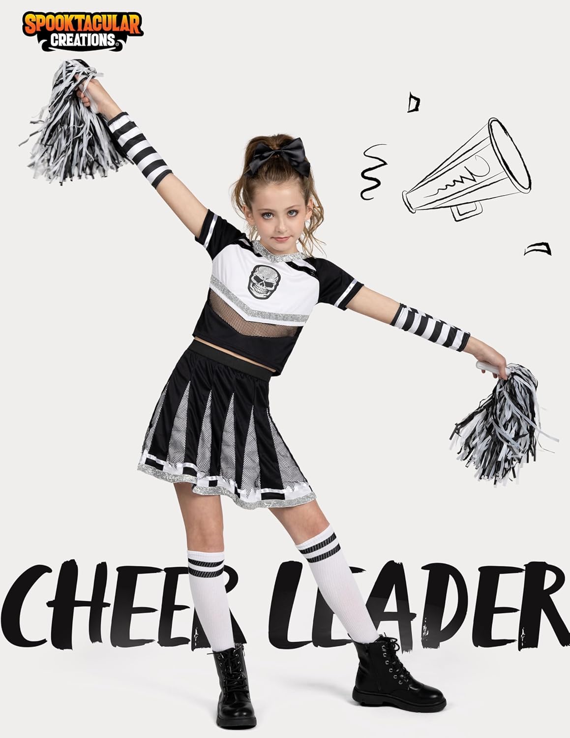 Scary Cheerleader Costume for Girls