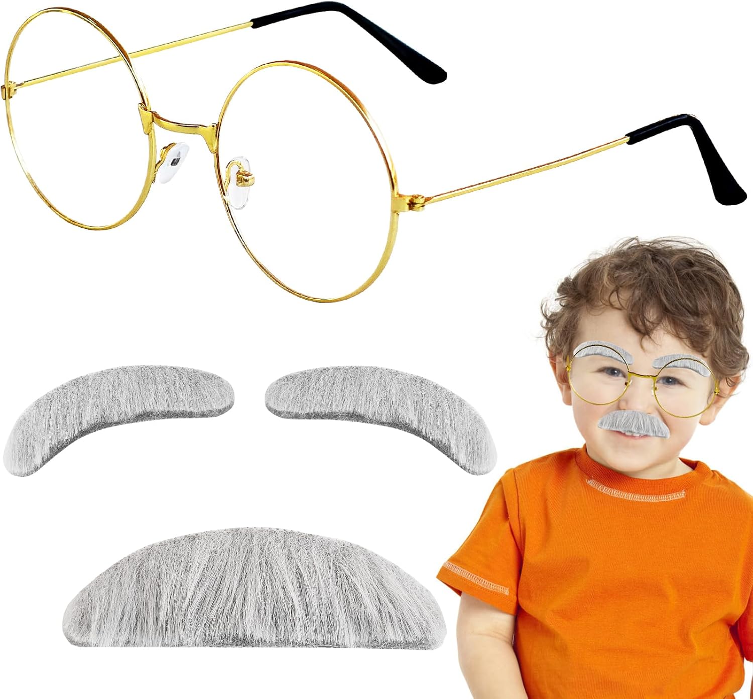 Old Man Costume for Kids Grandpa License Plate Costume