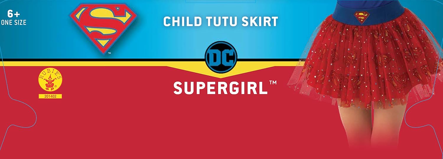 Rubies Childs DC Comics Super Girl Tutu Skirt