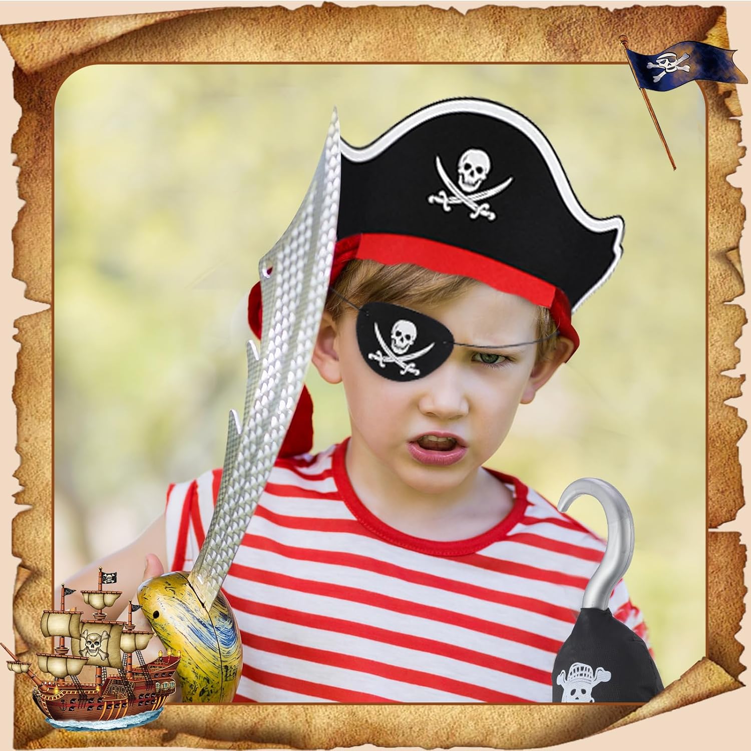 Perfect for Trick-or-Treating or Pirate Parties