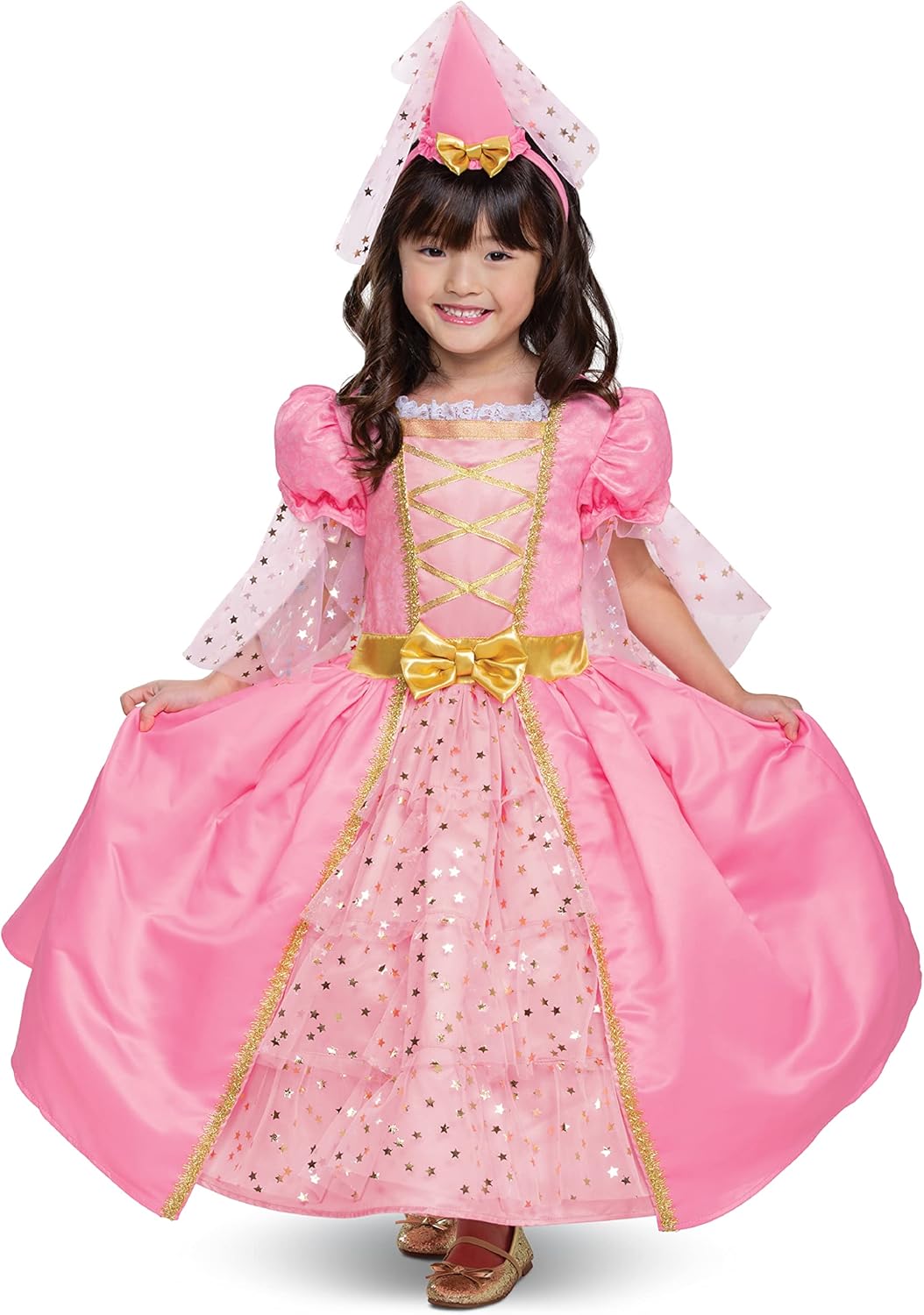 Pink Princess Costume Sparkling Gown
