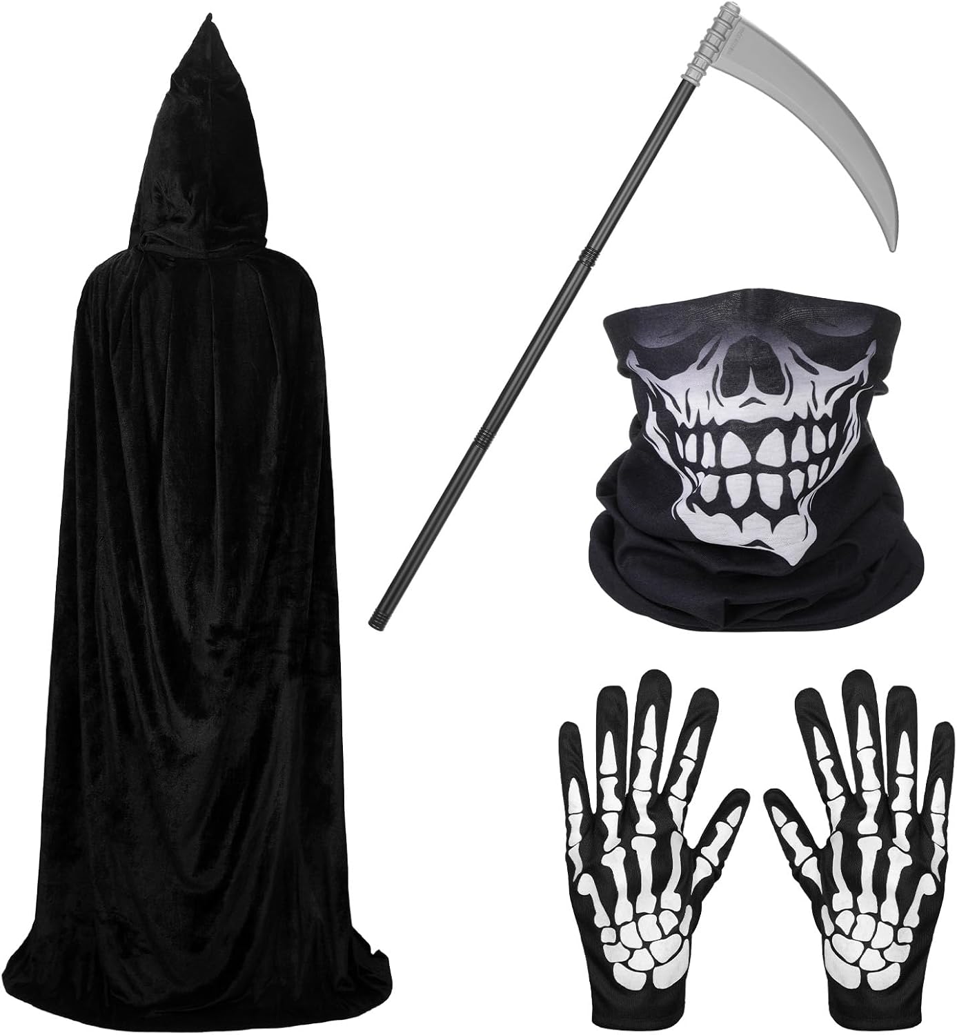 Halloween Spooktacular Creepy-CAPA Grim Reaper Costume Set