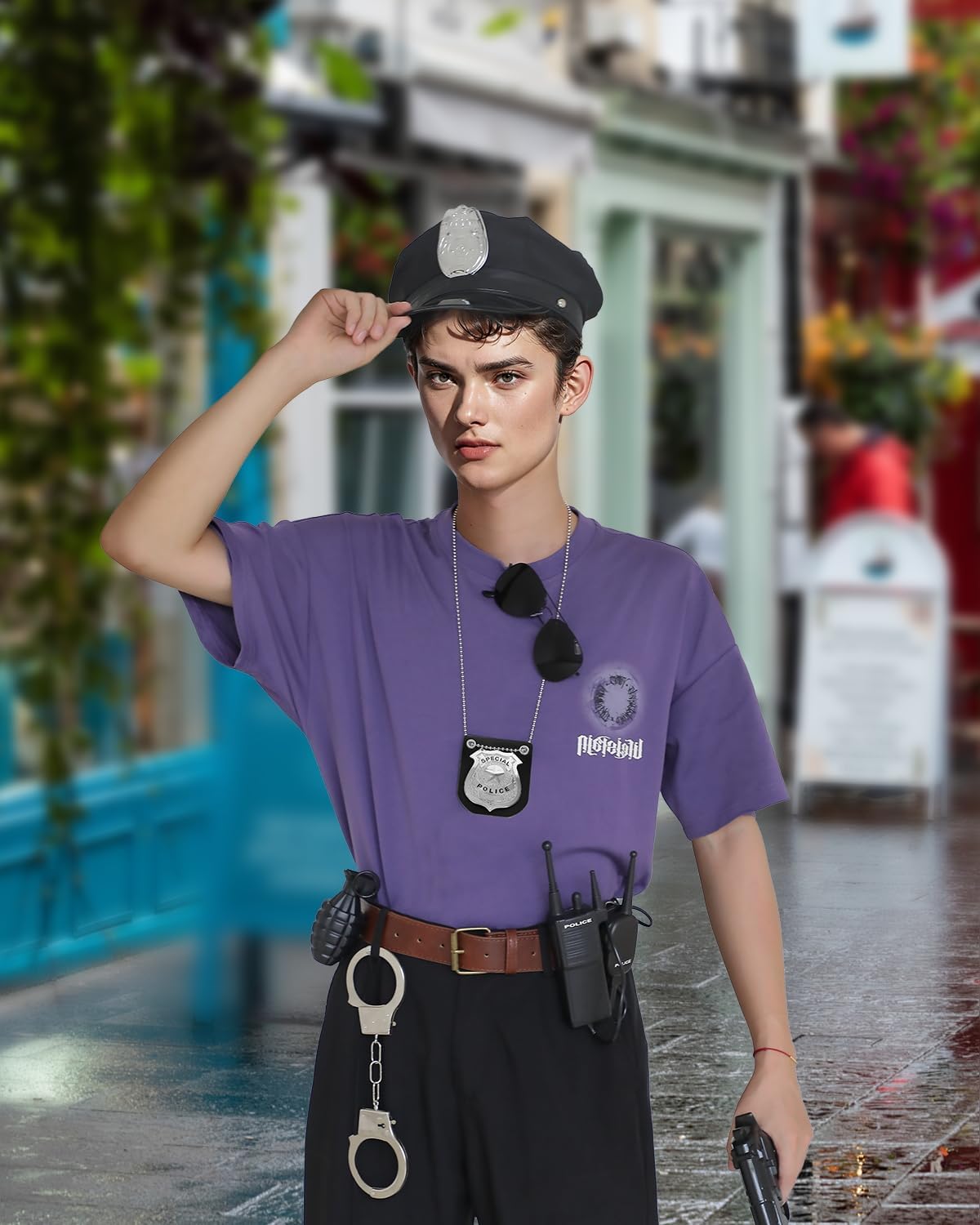 Quescu Police Costume Set for KidsPretend Play Accessories