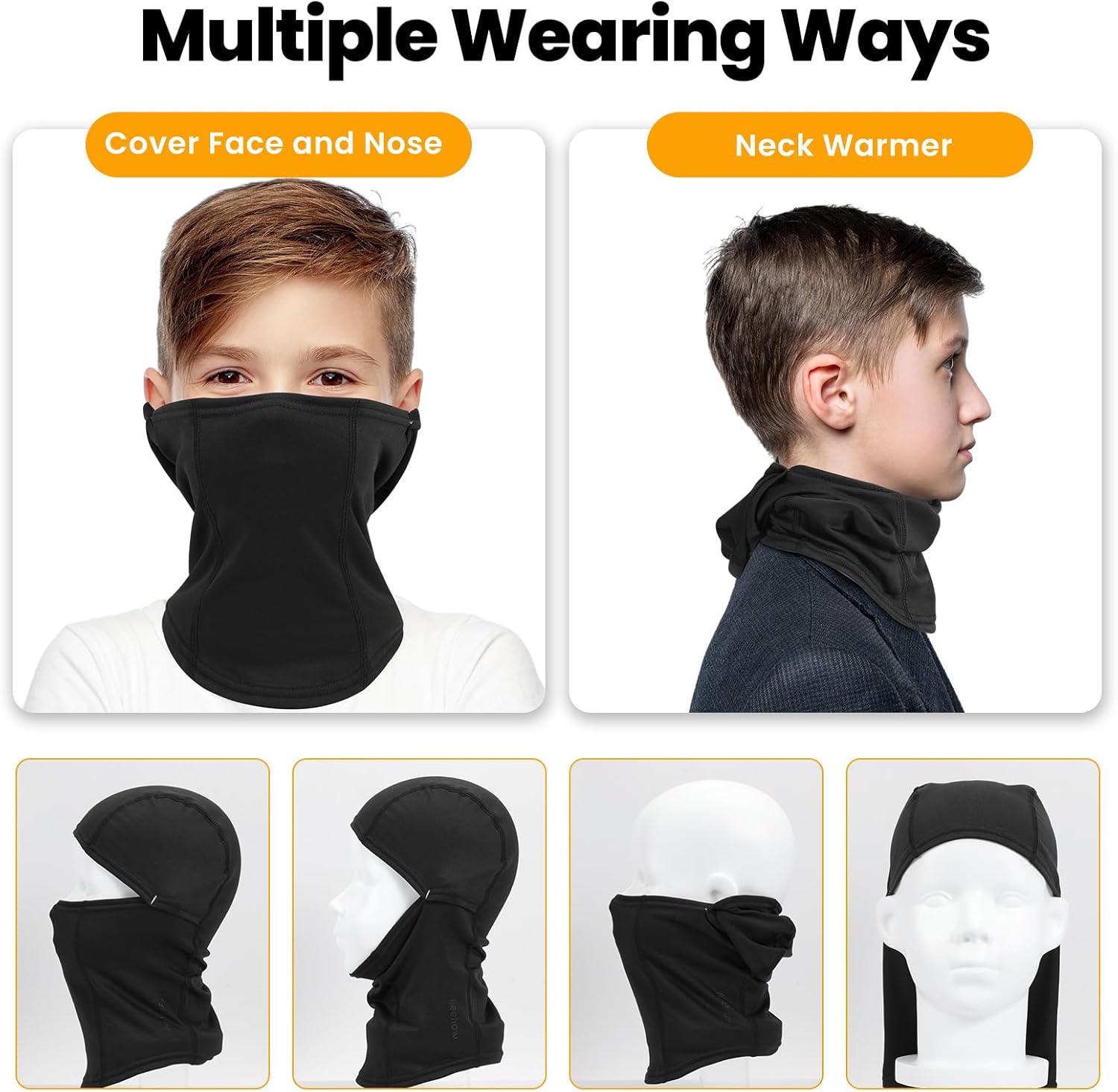 Keep Warm in Winter Kids Balaclava Ski Mask for Boys Girls