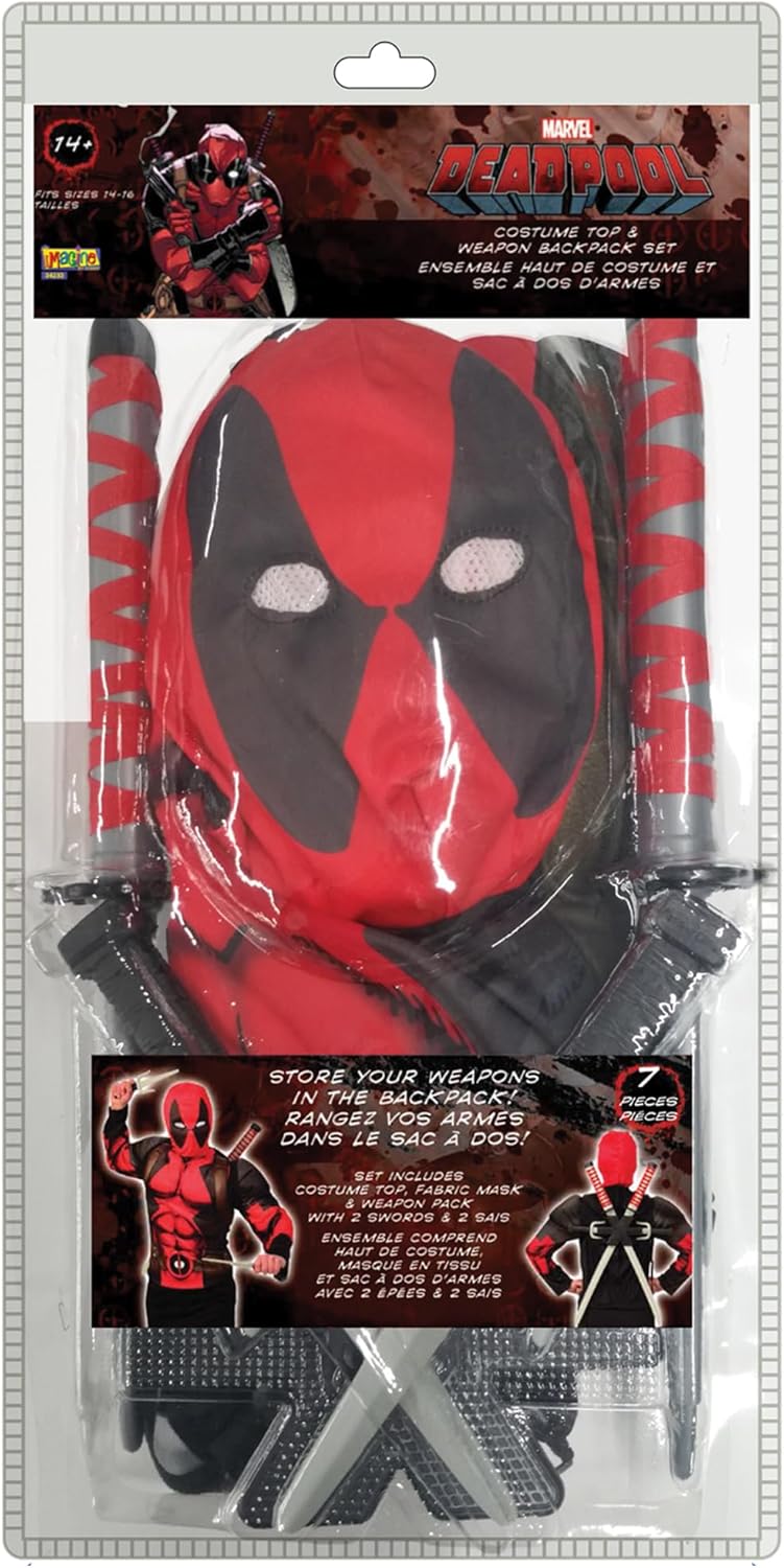 Deadpool Costume Backpack Kit Extra-Small Rubies