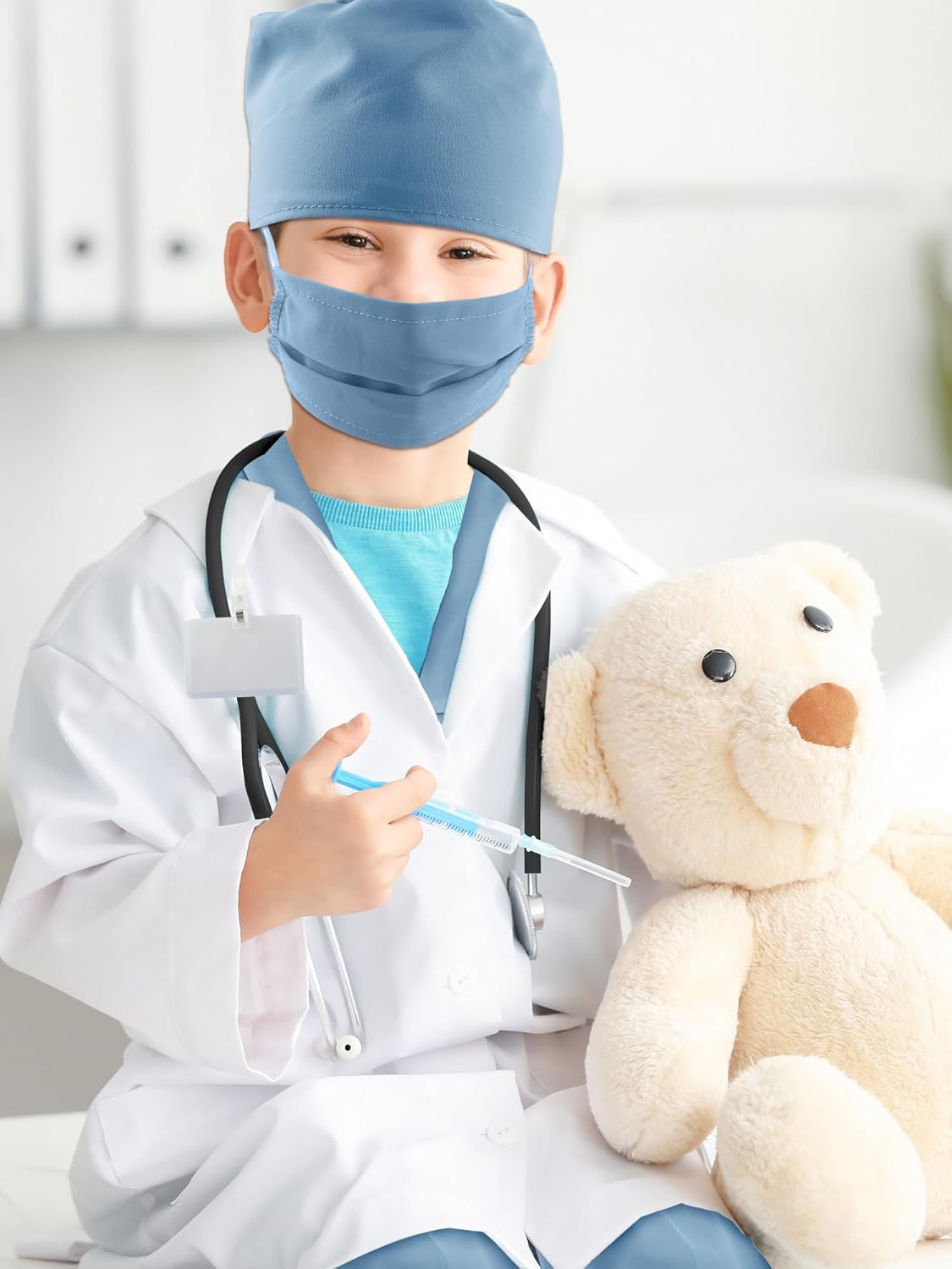 Kids Doctor Costume Set culminating in a Halloween costume party