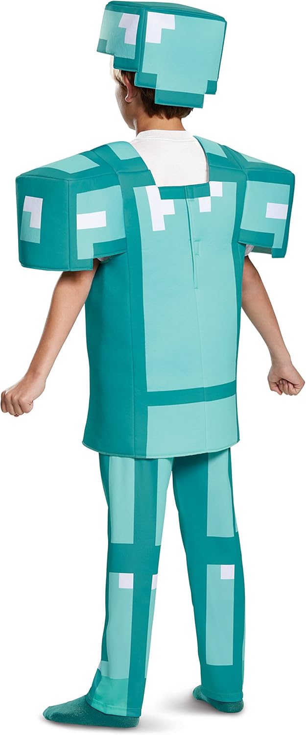 Exclusive Officially Licensed Minecraft Diamond Armor Halloween Costume for Kids
