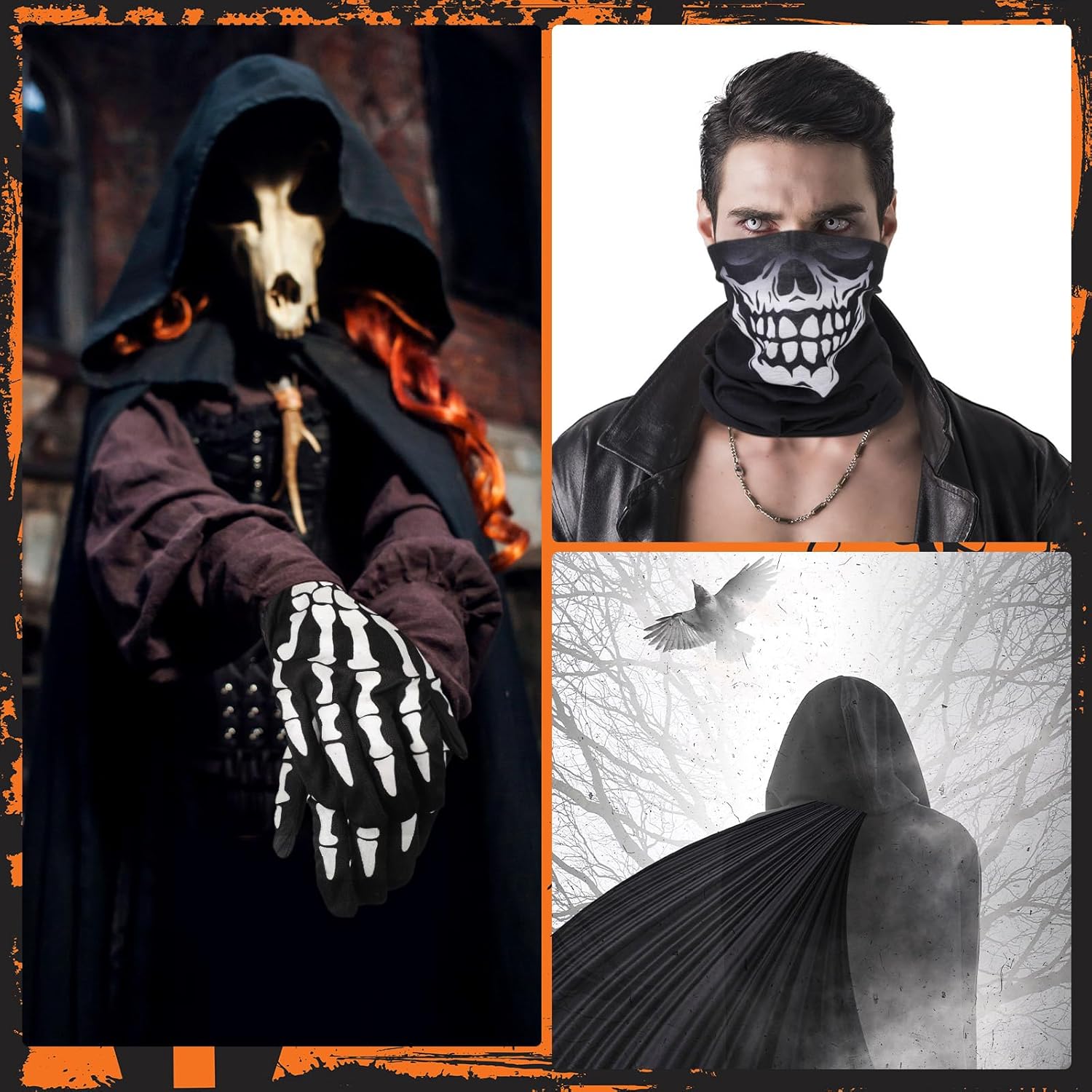 Halloween Spooktacular Creepy-CAPA Grim Reaper Costume Set