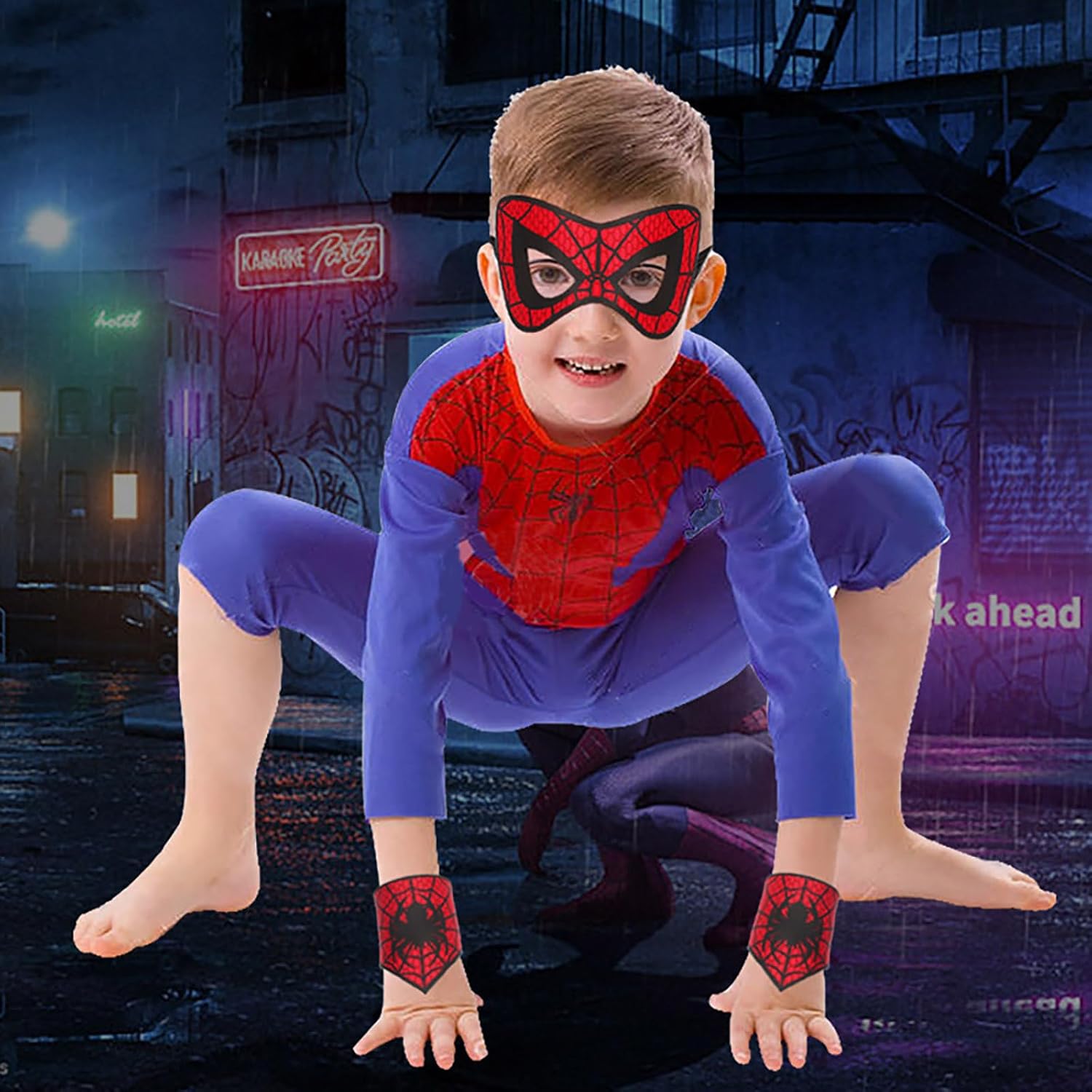 Halloween Spider Mask for Kids Super Hero Role Play Costume