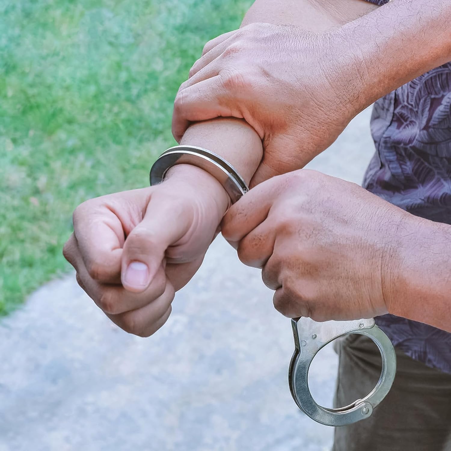 5 PCS Police Badge Handcuffs Toy Set for Kids