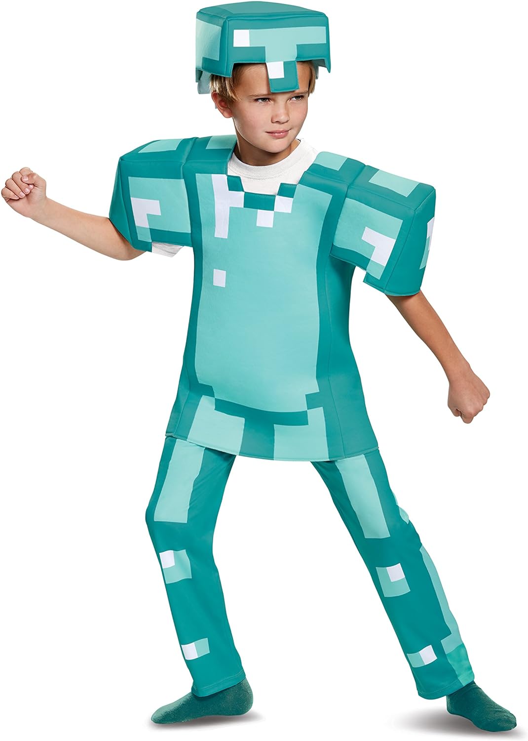 Exclusive Officially Licensed Minecraft Diamond Armor Halloween Costume for Kids