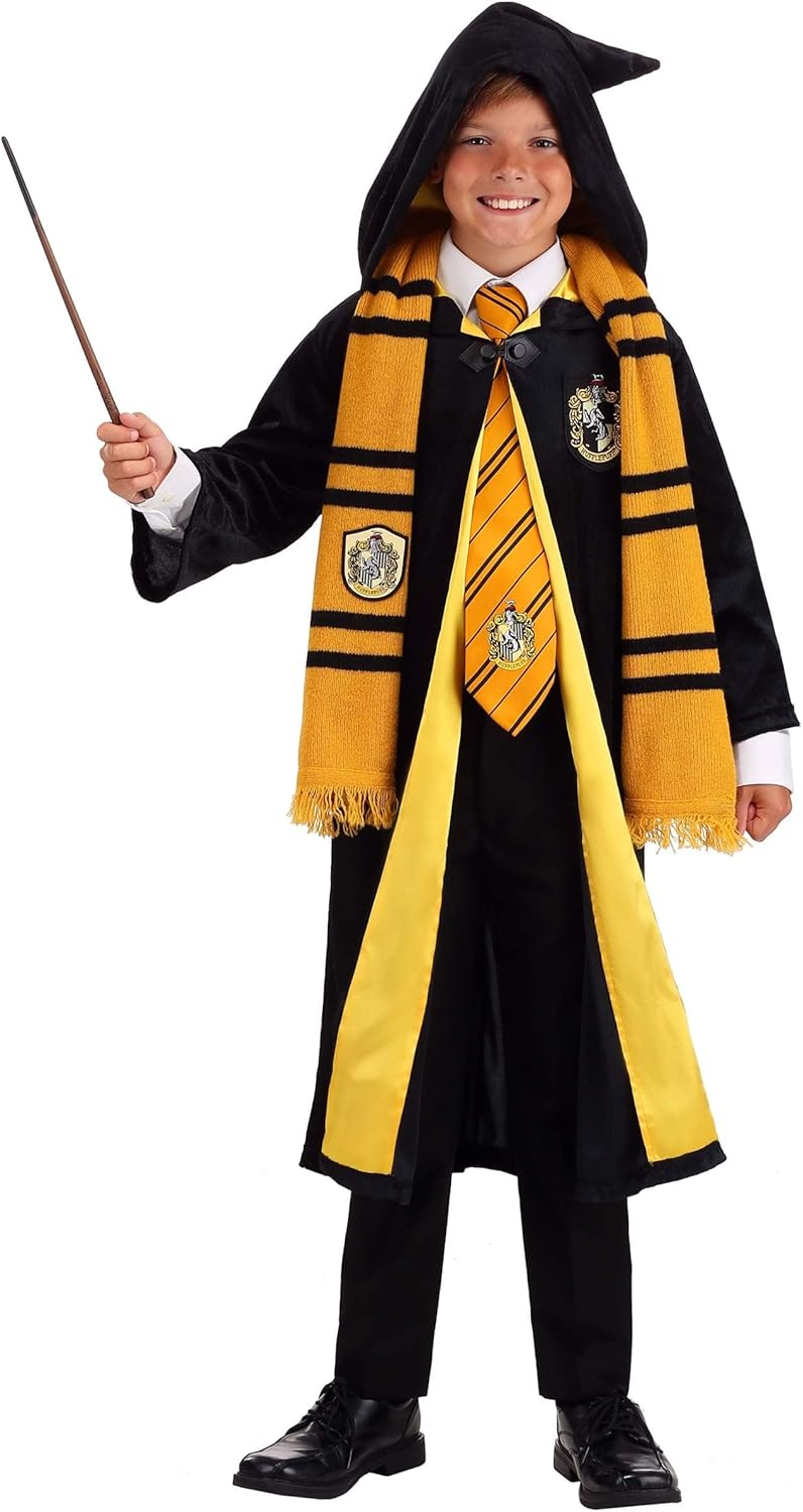 Elegant Harry Potter Hufflepuff Robe for Kids