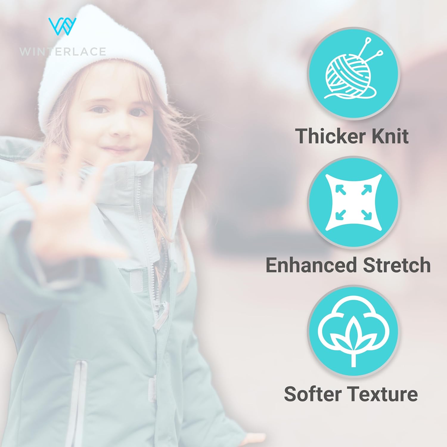 Winterlace 48-Piece Kids Beanies Gloves Set
