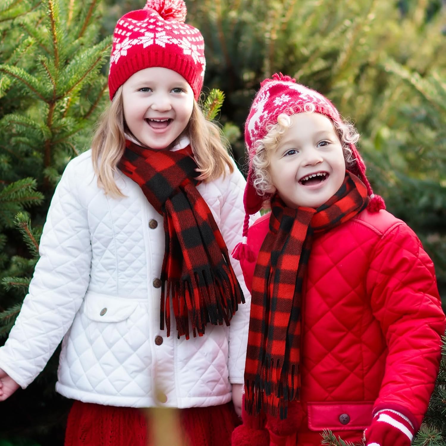 Bencailor 4 Pcs Kids Winter Scarf