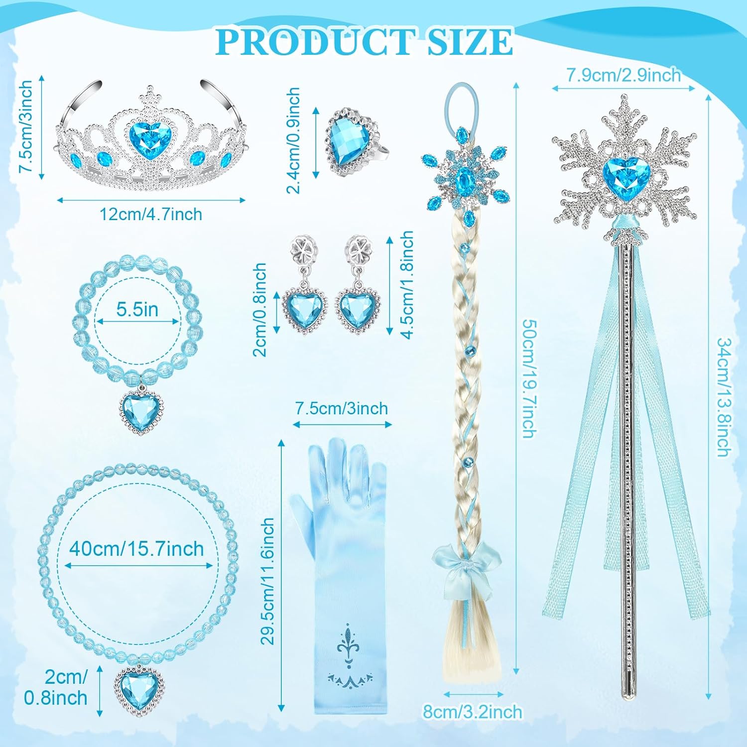 Princess Dress Up Set 8 Pieces