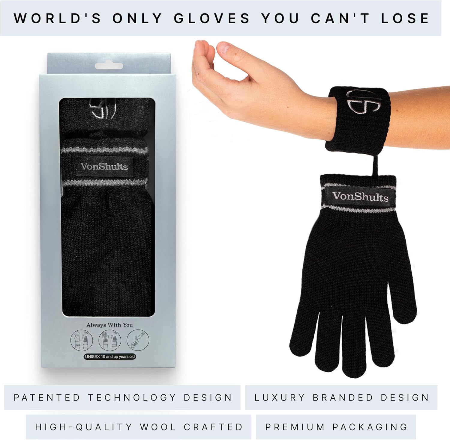 Exclusive Kids Winter Gloves - Soft Merino Wool