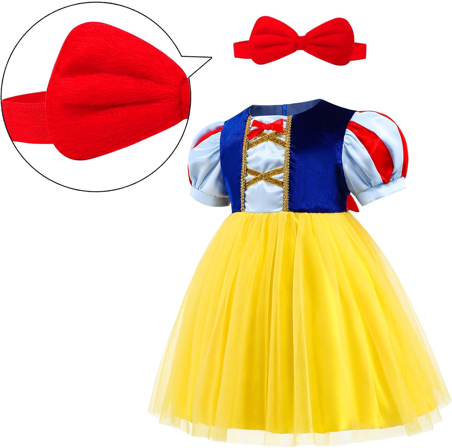 ICECUTE Princess Snow White Costumes for Toddler Girls - Adorable and Durable