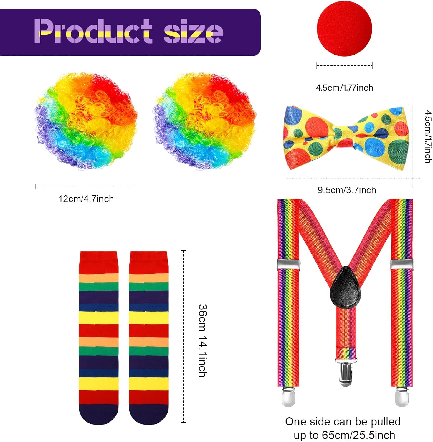 Shin mooon Girls clown costume set