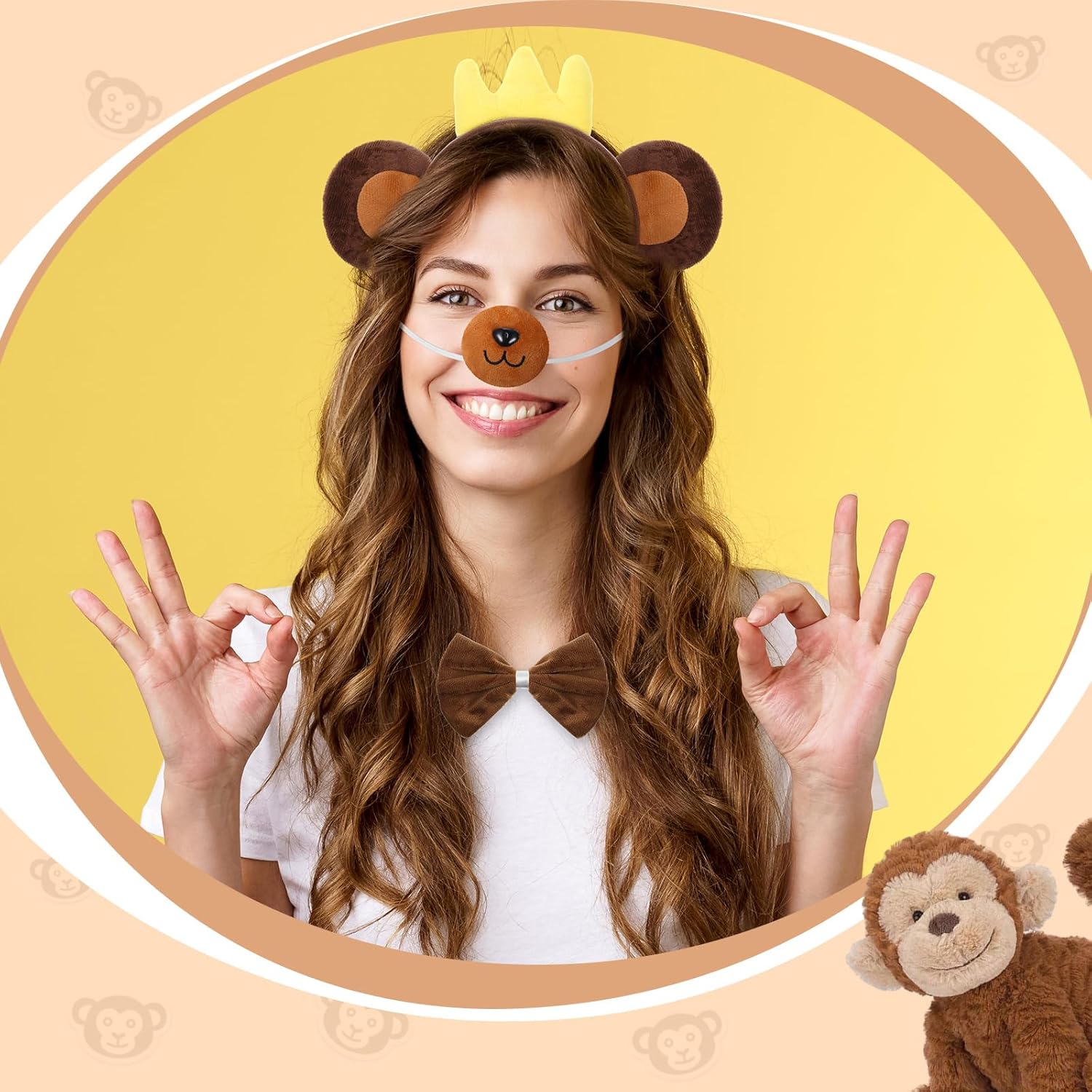 Monkey Accessories Set for Kids Halloween Cosplay Party Win