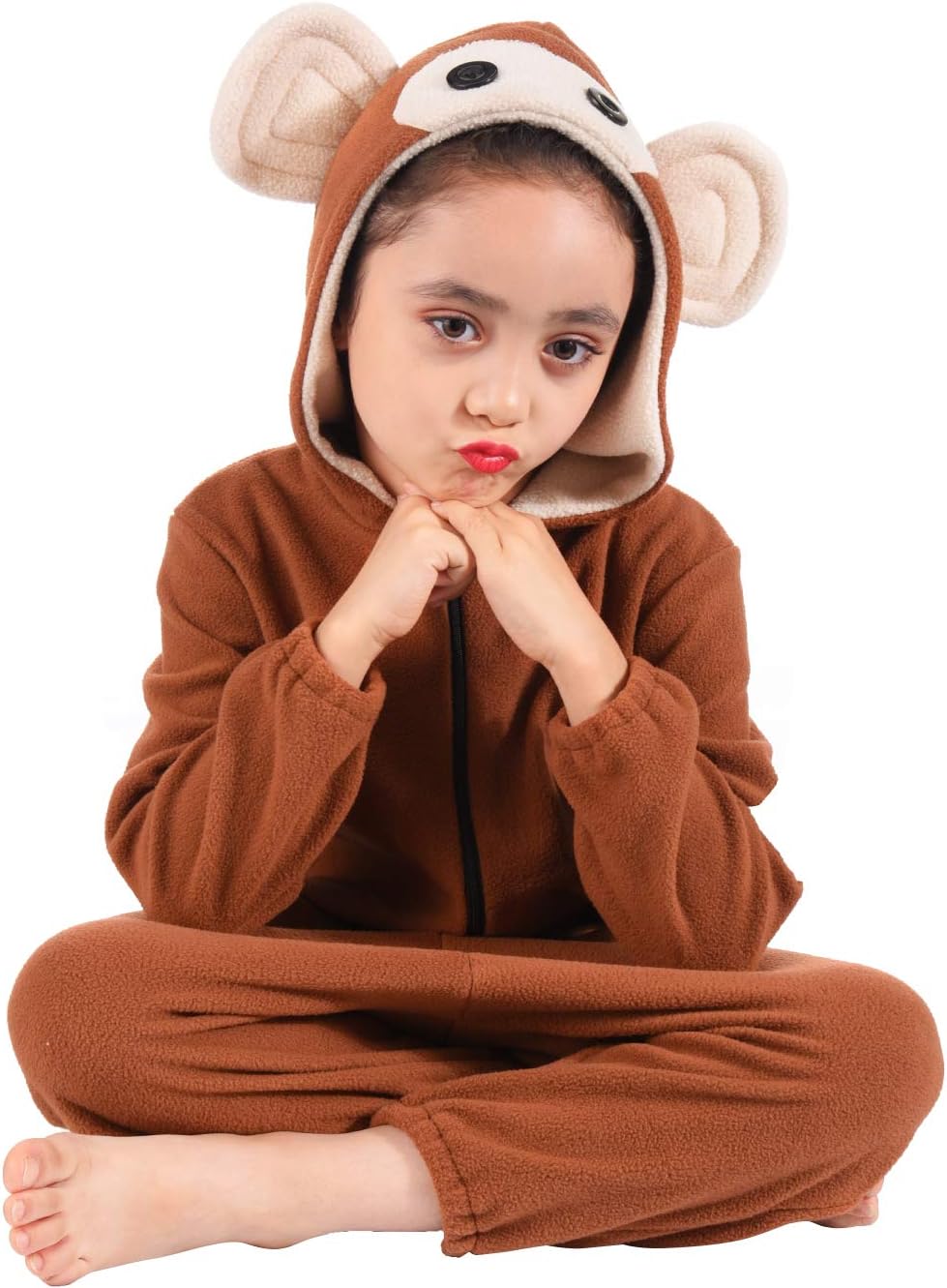 Monkey Onesie Costume for Boys and Girls Ages 3-14