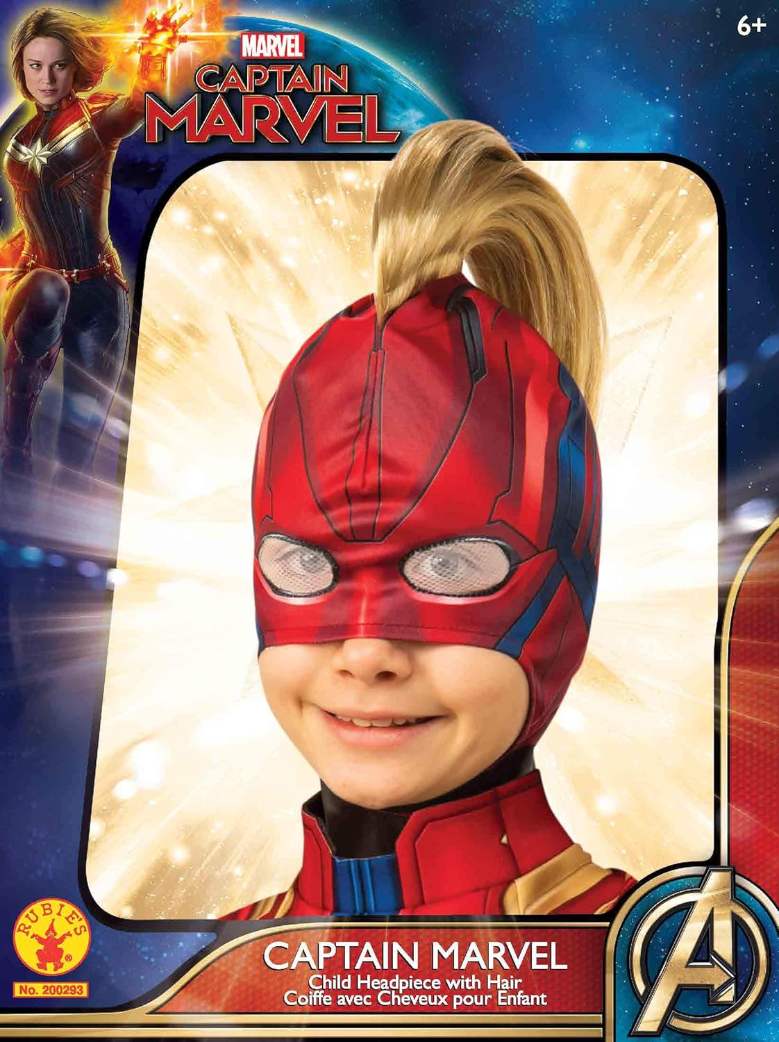 Rubies Marvel Captain Marvel RedBlue Mohawk Headpiece