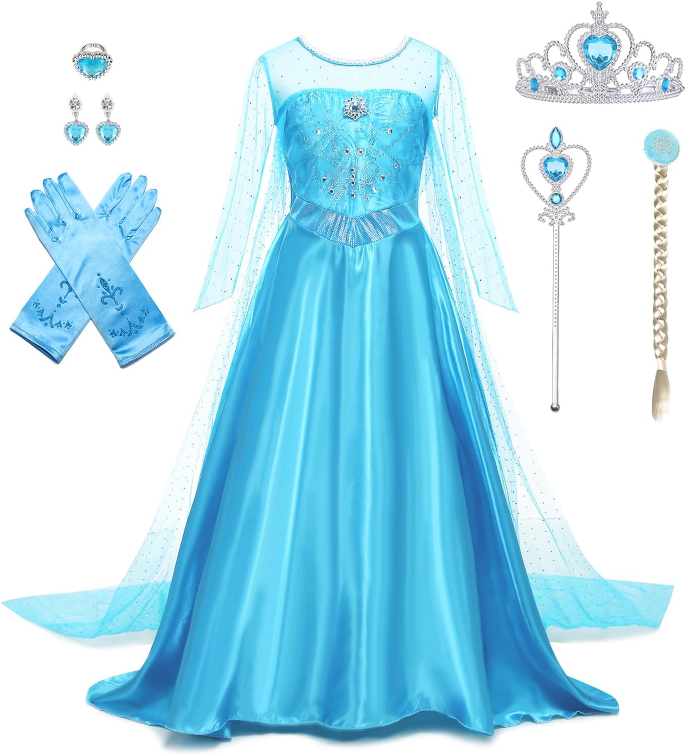 Elsa Princess Dress Up Costume