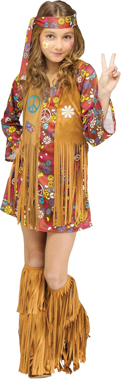 Fun World Child - Peace Love Hippie Costume for Girls