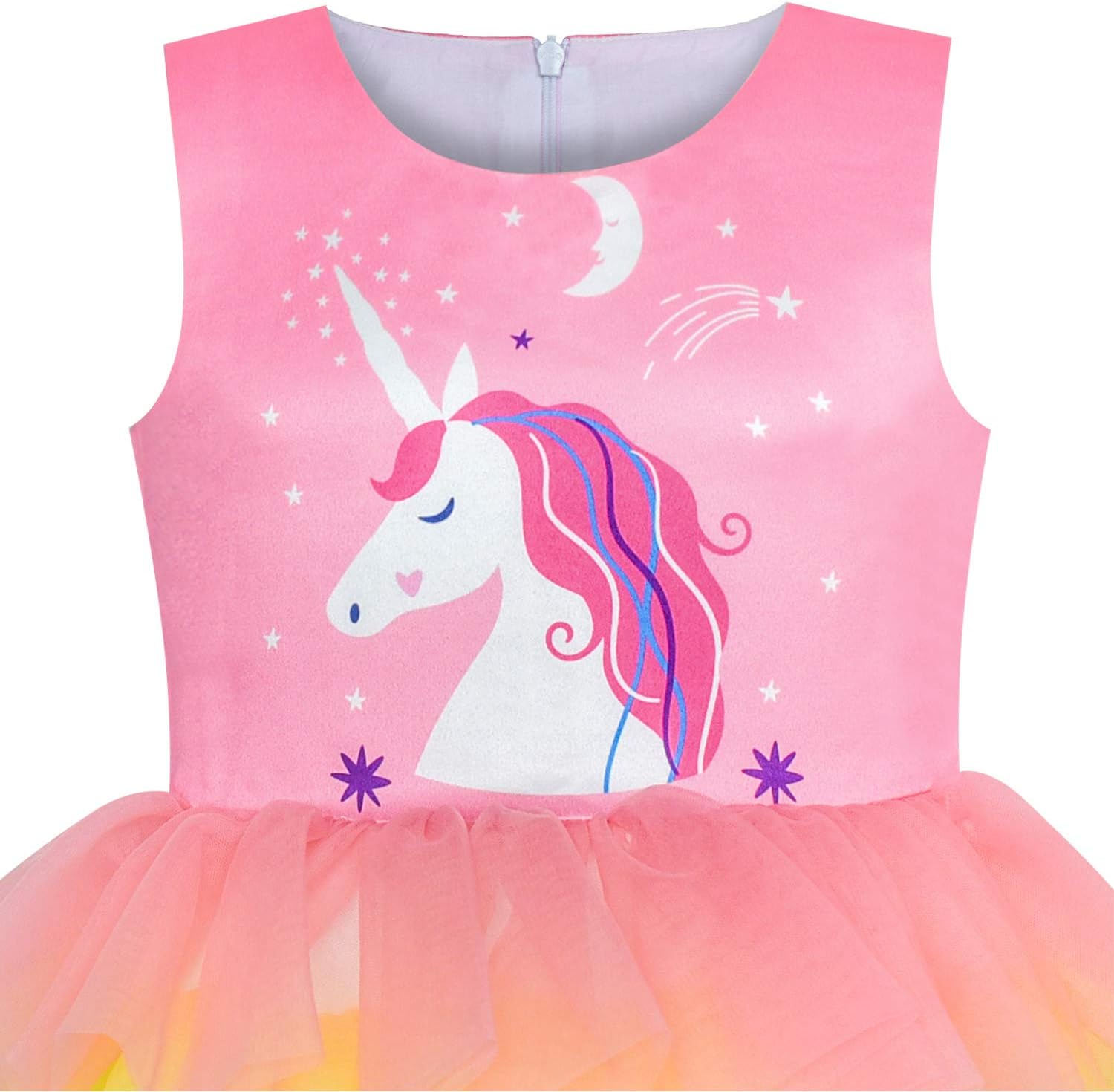 Sunny Fashion Girls Dress Unicorn Party Tulle Dress