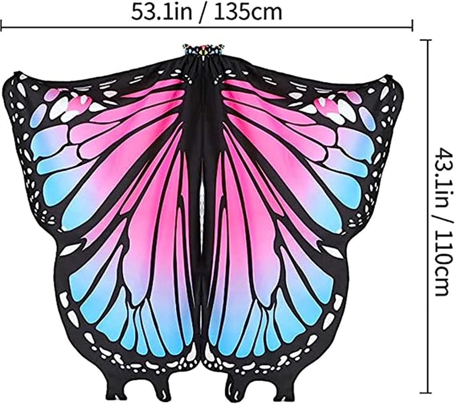 EONGERS Butterfly Wings UFO Girls Costume